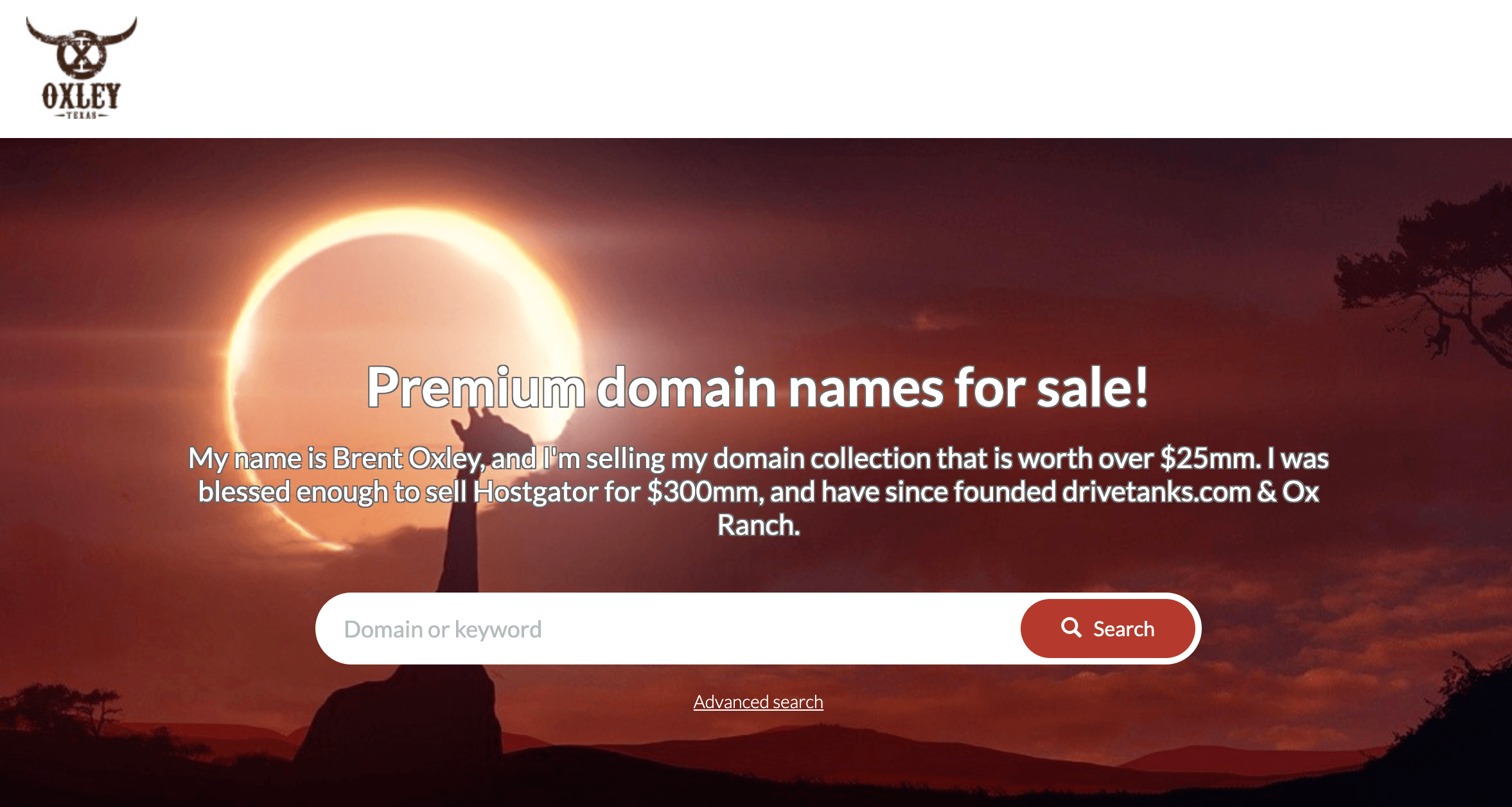 Hostgator founder Brent Oxley just put his multi-million dollar domain portfolio on Efty