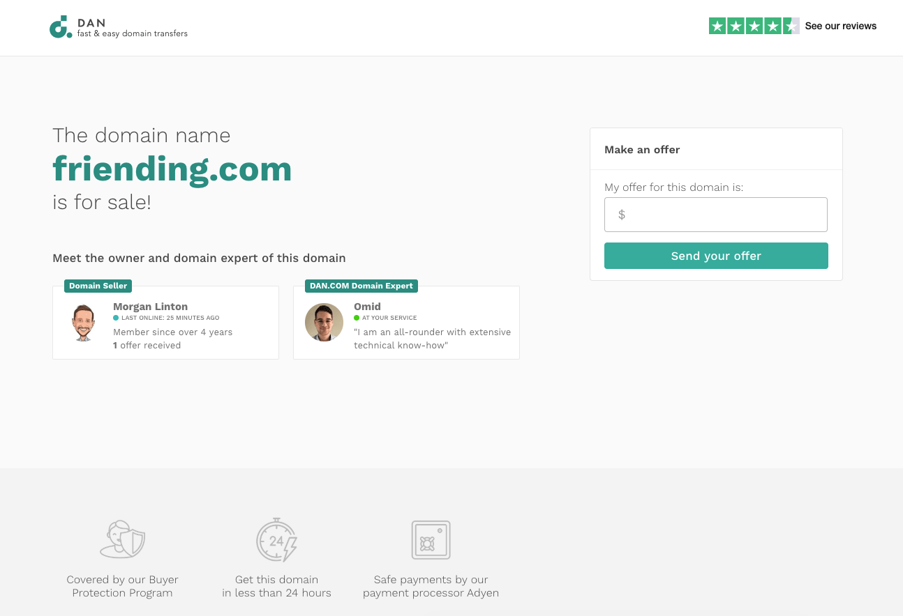 Taking DAN.com for a spin – first impressions