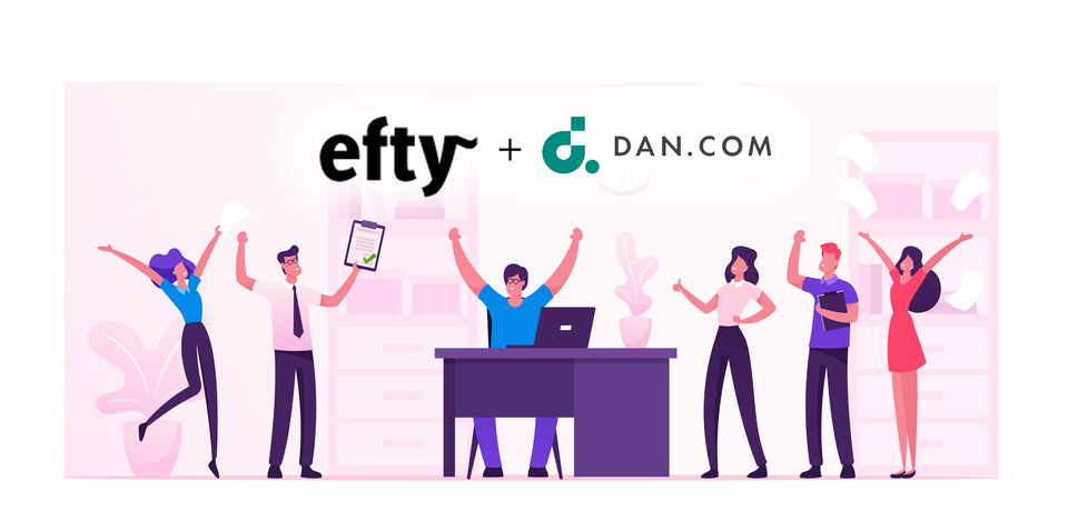 Efty adds DAN as a payment method, and domain investors rejoice