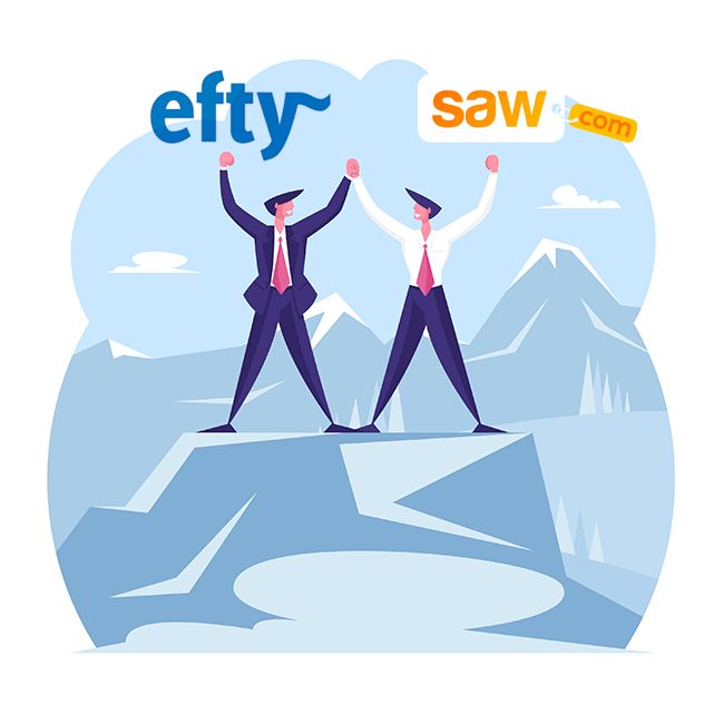 Here’s why I’m so excited about the new partnership between Efty and Saw.com