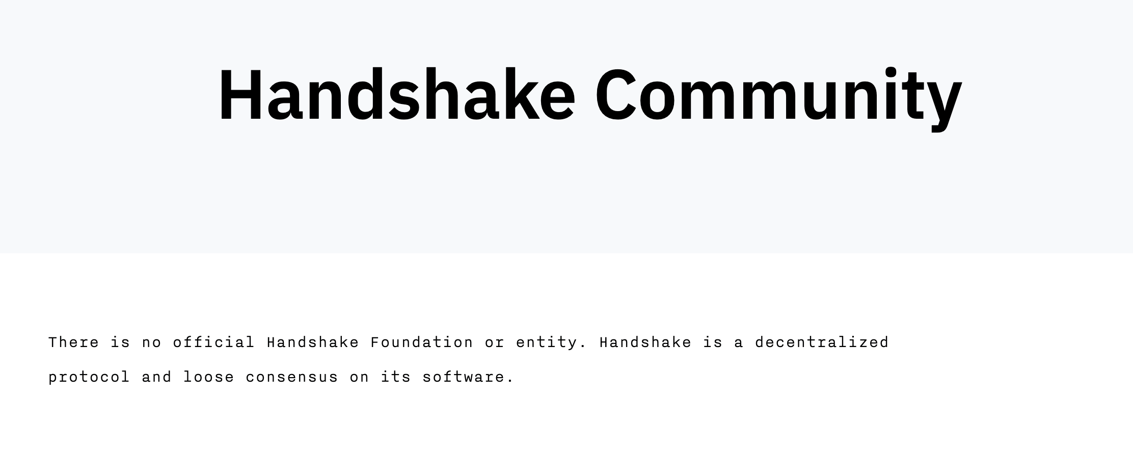Handshake is building a pretty stellar community (unofficially)
