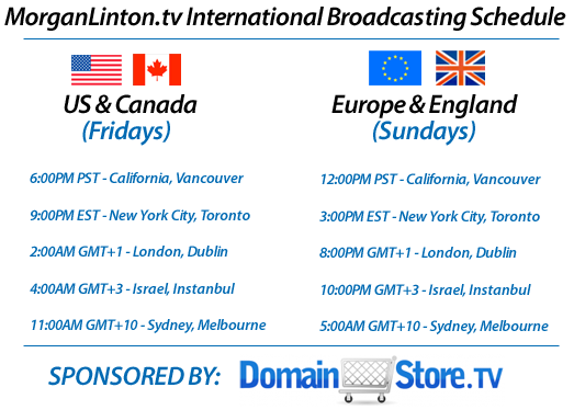 MorganLinton.tv Broadcasting Schedule