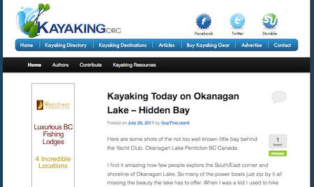 kayaking blog