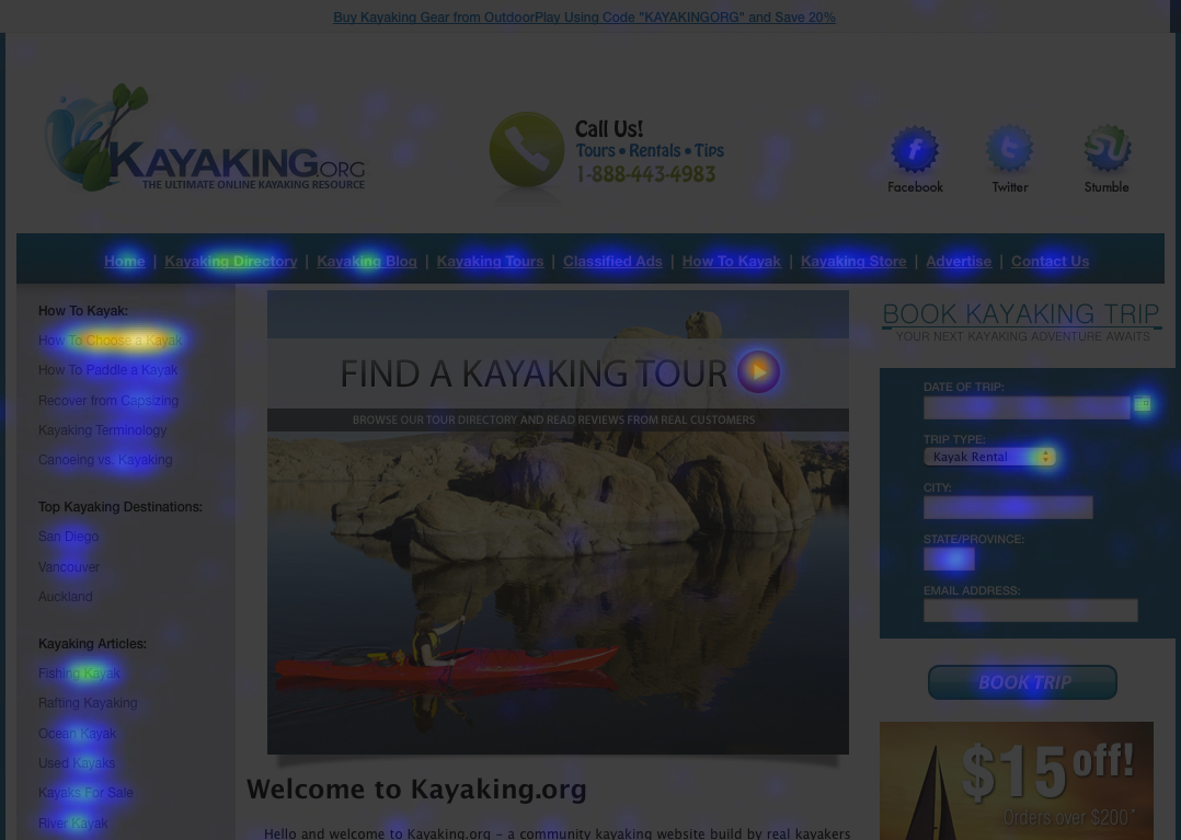 Kayaking Heatmap