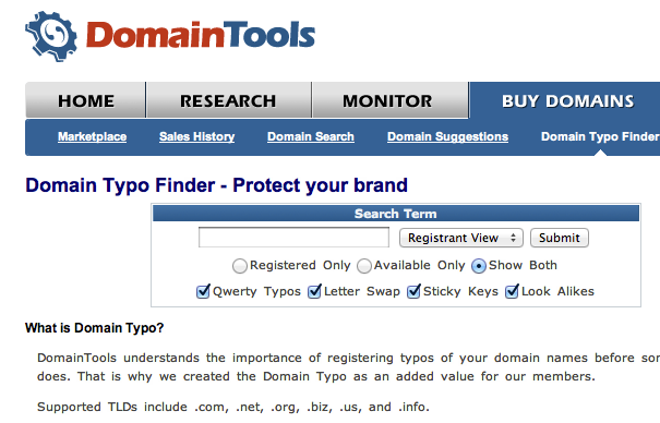 Domain Typo Finder