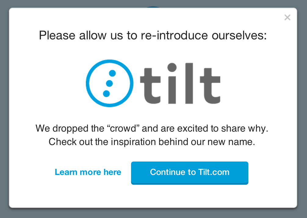 Tilt Rebranding