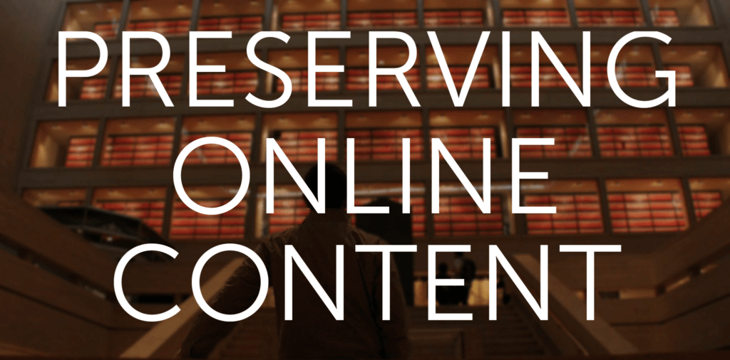 preserving online content