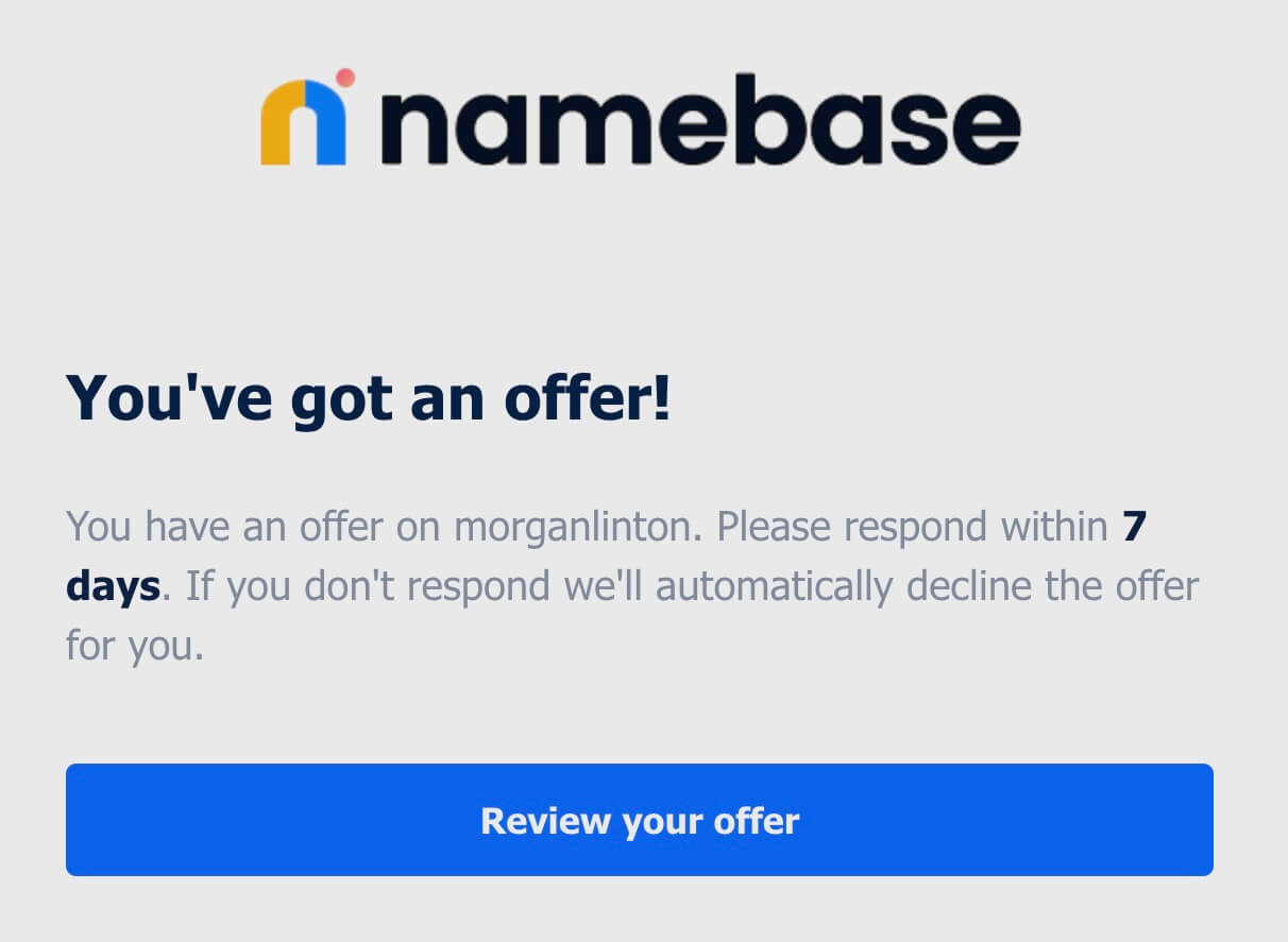 NameBase Domain Offer
